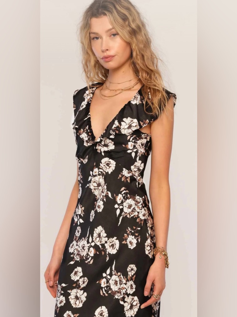 Heartloom Black Floral Yvie Dress